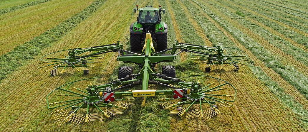 .Роторные грабли-валкователи Krone Swadro