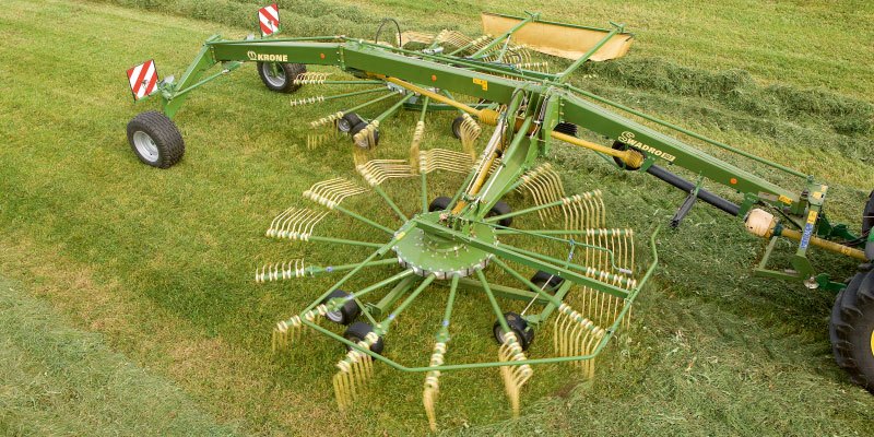 Фото Krone Swadro двухроторные с боковой укладкой